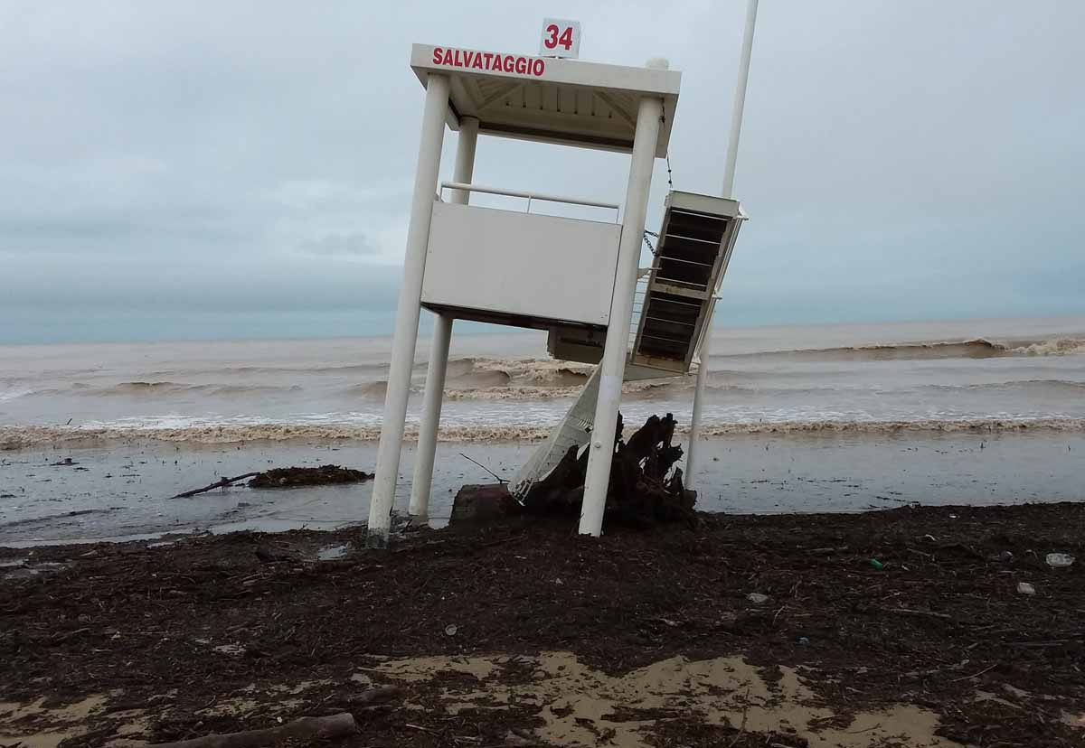 MAREGGIATE: LA SITUAZIONE ALLA FOCE DEL PIAVE