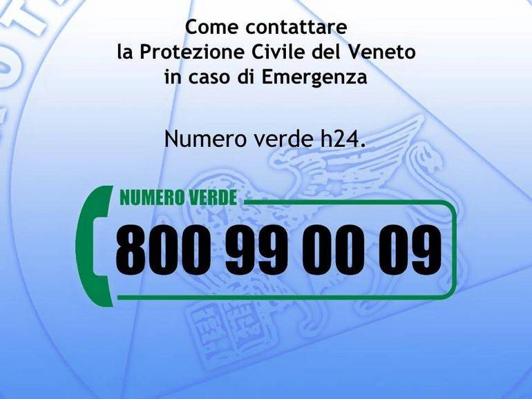 CORONAVIRUS. DA DOMANI CAMBIA ORARI IL NUMERO VERDE 800 990 009 DELLA PROTEZIONE CIVILE REGIONALE DEL VENETO. OPERATIVO DALLE 9 ALLE 19