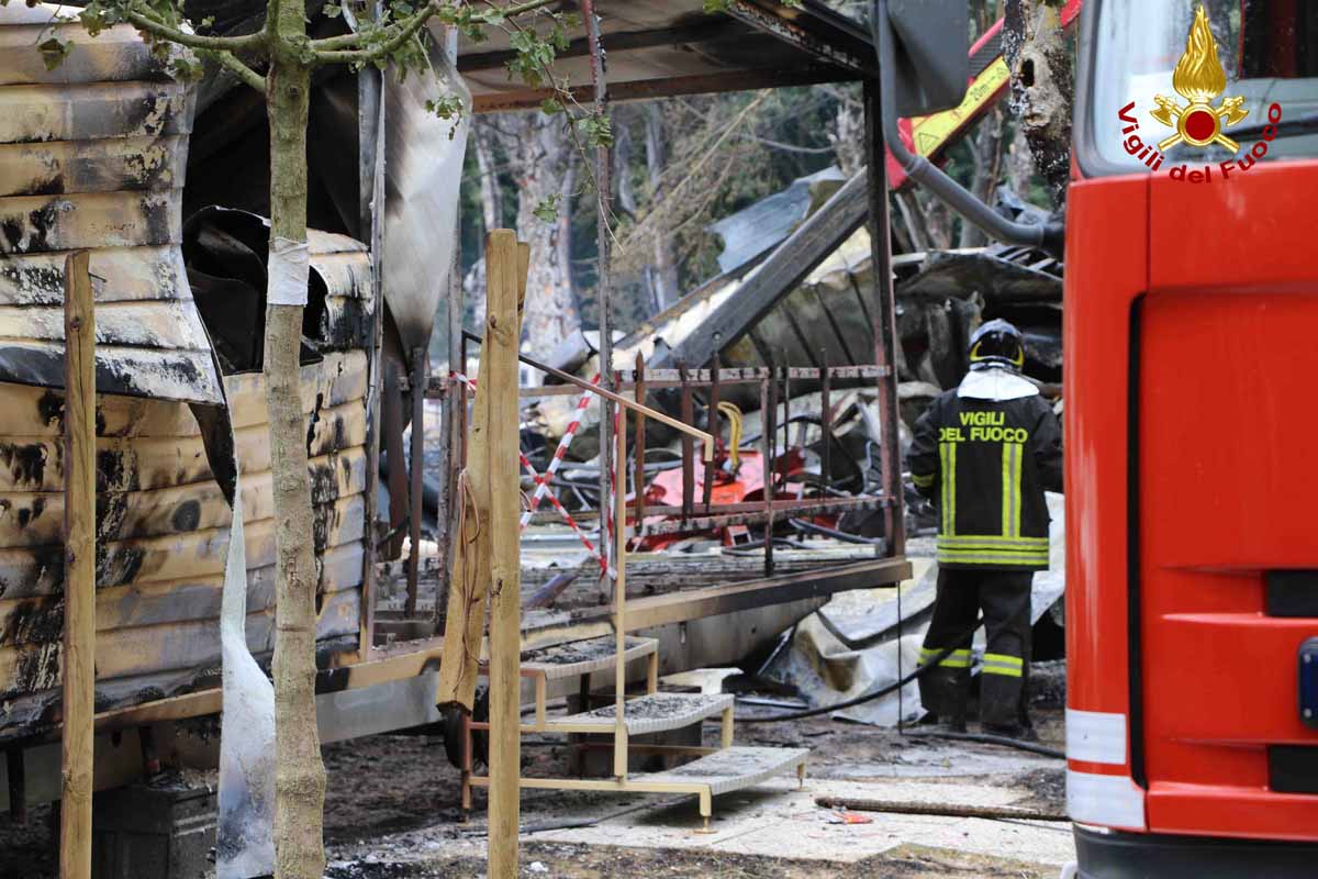 INCENDIO AL PRA' DELLE TORRI CAUSATO DA UNO ZAMPIRONE