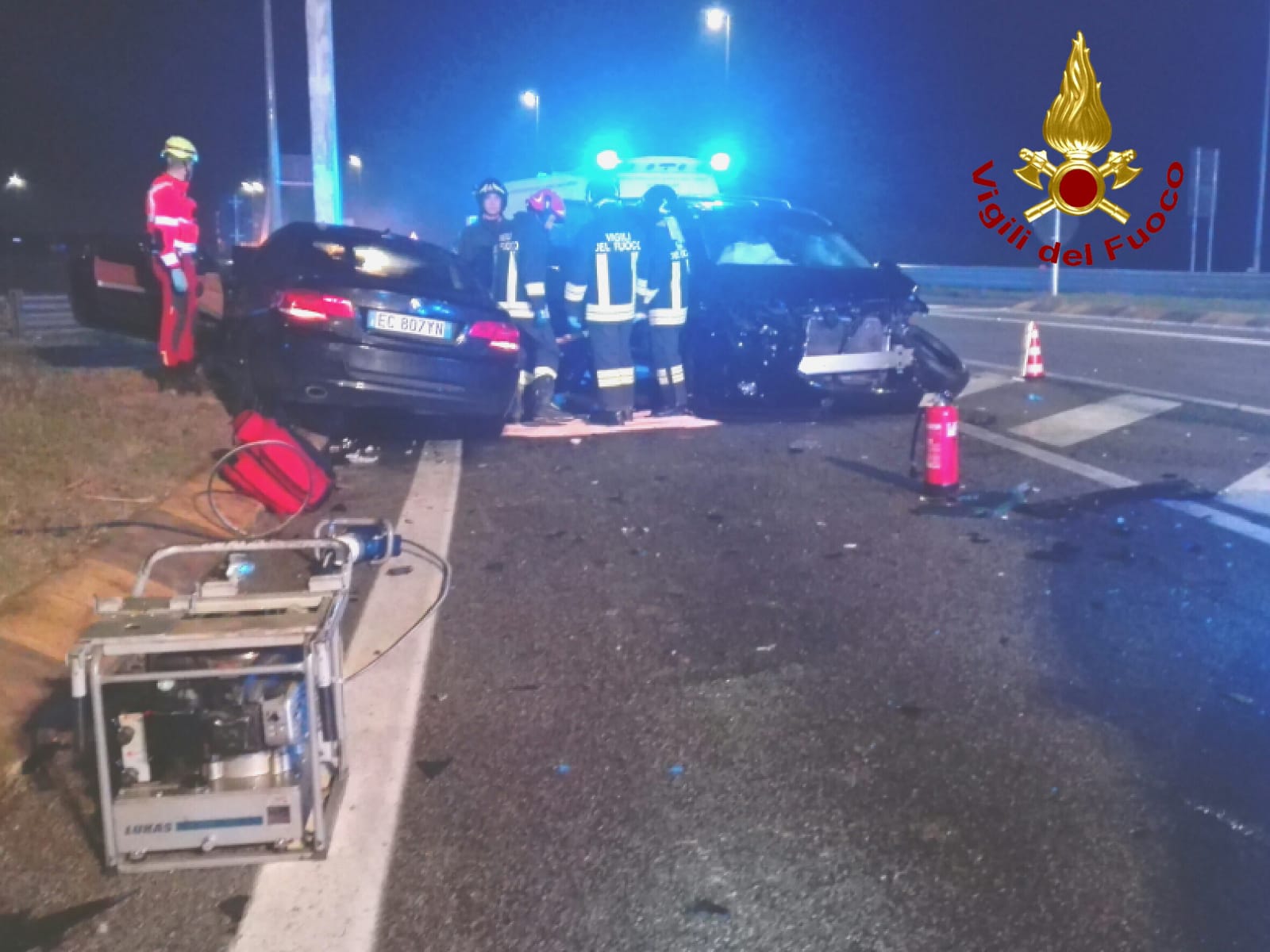 INCIDENTE ALLO SVINCOLO DI SACILE EST: 6 FERITI TOTALI, UNO IN GRAVI CONDIZIONI