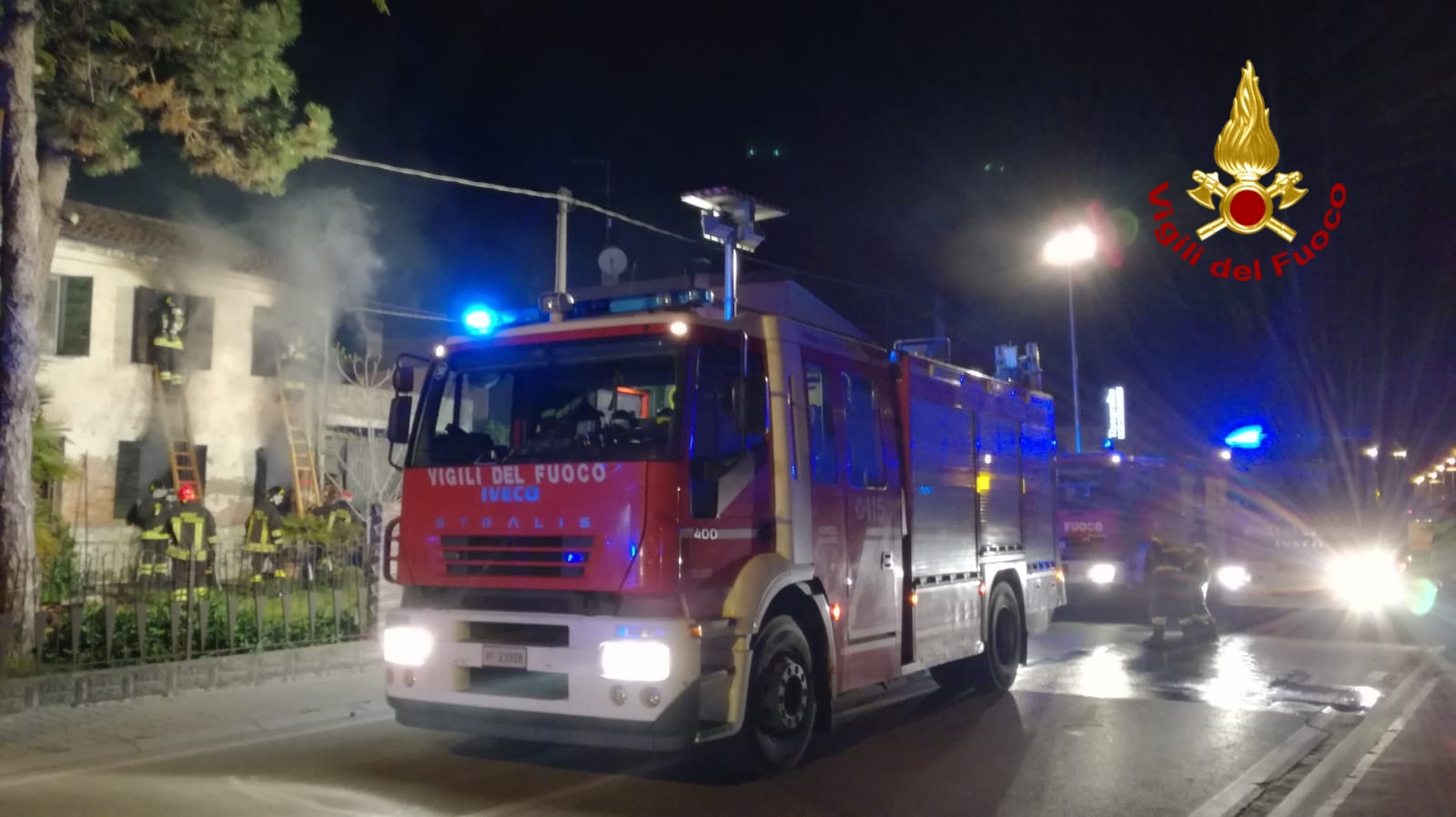 INCENDIO AD UNA CASA DISABITATA A VIGONOVO (VE): NESSUN FERITO